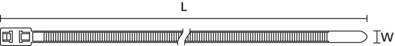 HellermannTyton Kabelbinder innenverzahnt Parallelführung von HellermannTyton bei Kabelkaufhaus - 4031026271163 - 117-00008 - Kabelbinder