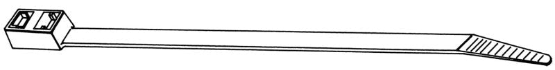 HellermannTyton Kabelbinder innenverzahnt Parallelführung von HellermannTyton bei Kabelkaufhaus - 4031026271163 - 117-00008 - Kabelbinder