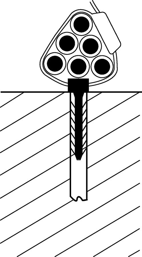 Wanddübel für Kabelbinder – Maßzeichnung