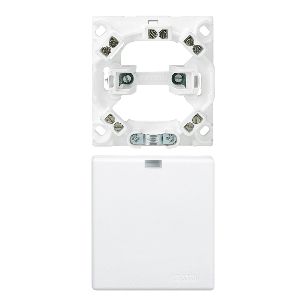 Herdanschlussdose Unter-/Aufputz, Steck- oder Schraubklemmen, 2,5 mm² von Merten bei Kabelkaufhaus - 4011281897636 - 520619 - Geräteanschlussdose