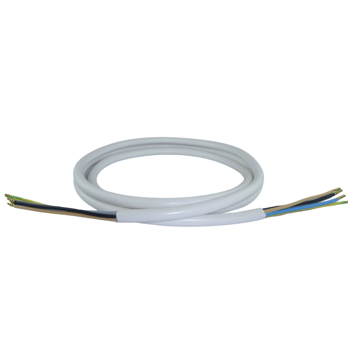 Herdanschlusskabel H05VV-F 5G1,5 / 5G2,5 mm², 1,5–3 m, konfektioniert von Pollmann bei Kabelkaufhaus - 4025221390057 - 1410207 - Netzanschlussleitung