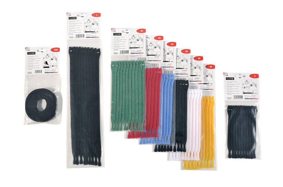 Klett-Kabelbinder Textie BK 5000x12,5 – Produktbild Ansicht oben