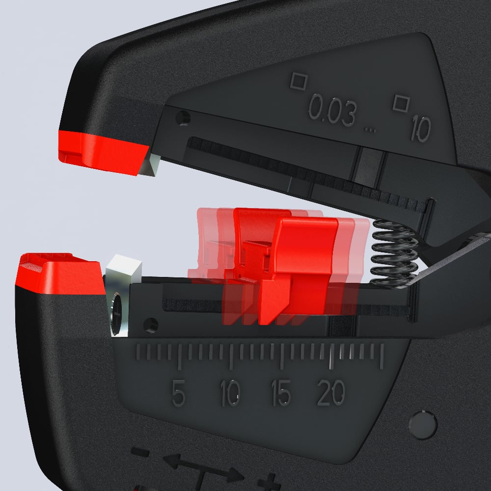 Knipex EvoStrip 12 40 200 Abisolierzange - Detailansicht 5