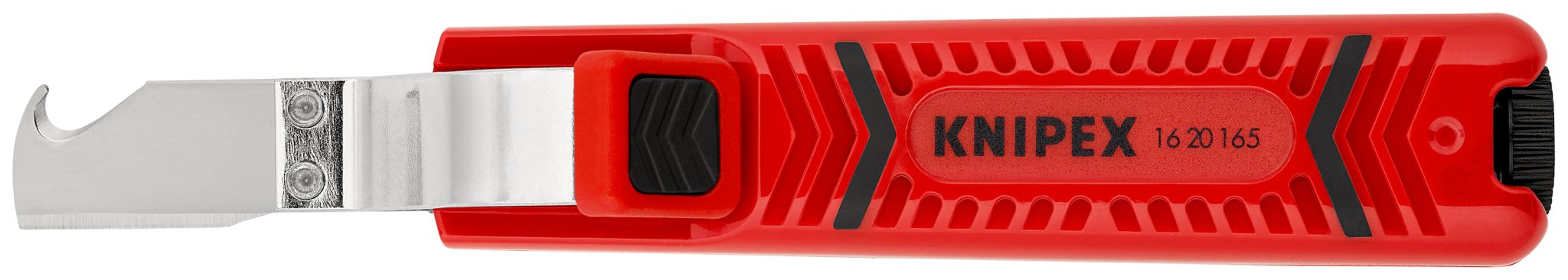 Knipex Abmantelungswerkzeug fuer Rundkabel 8-28 mm 16 20 165 SB - Produktbild Detailansicht