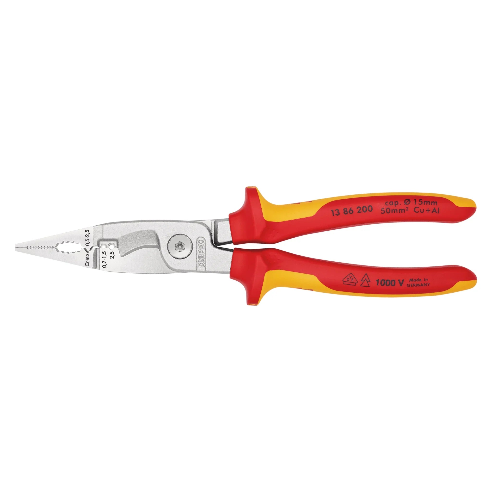 Elektro-Installationszange 13 86 200 von Knipex bei Kabelkaufhaus – Bild 2