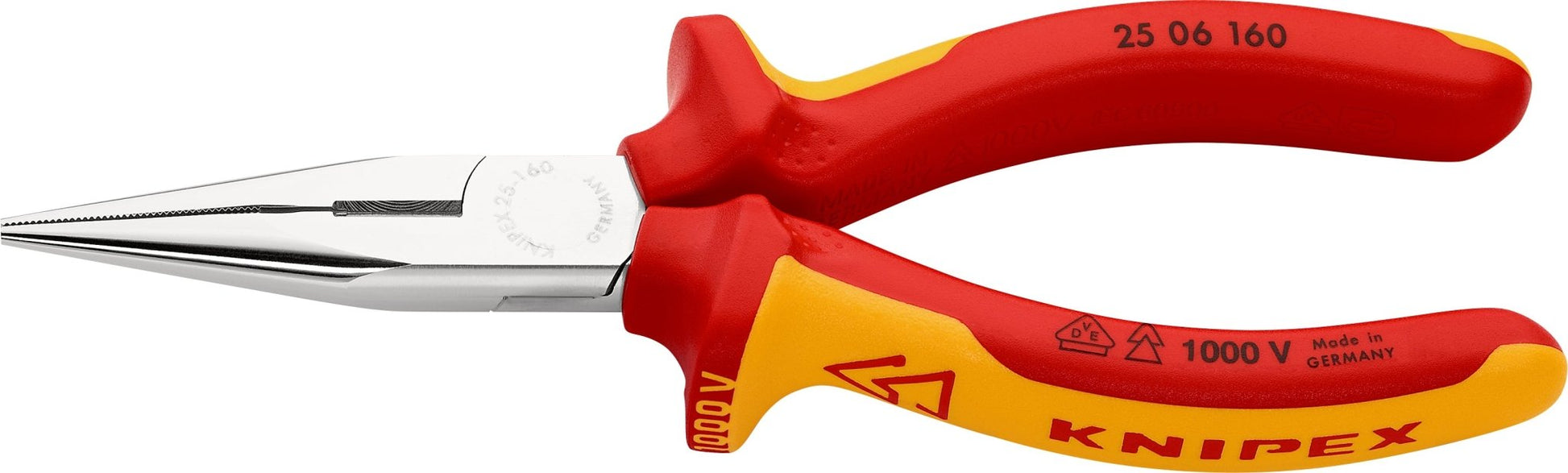 Knipex Flachrundzange VDE 25 06 160
