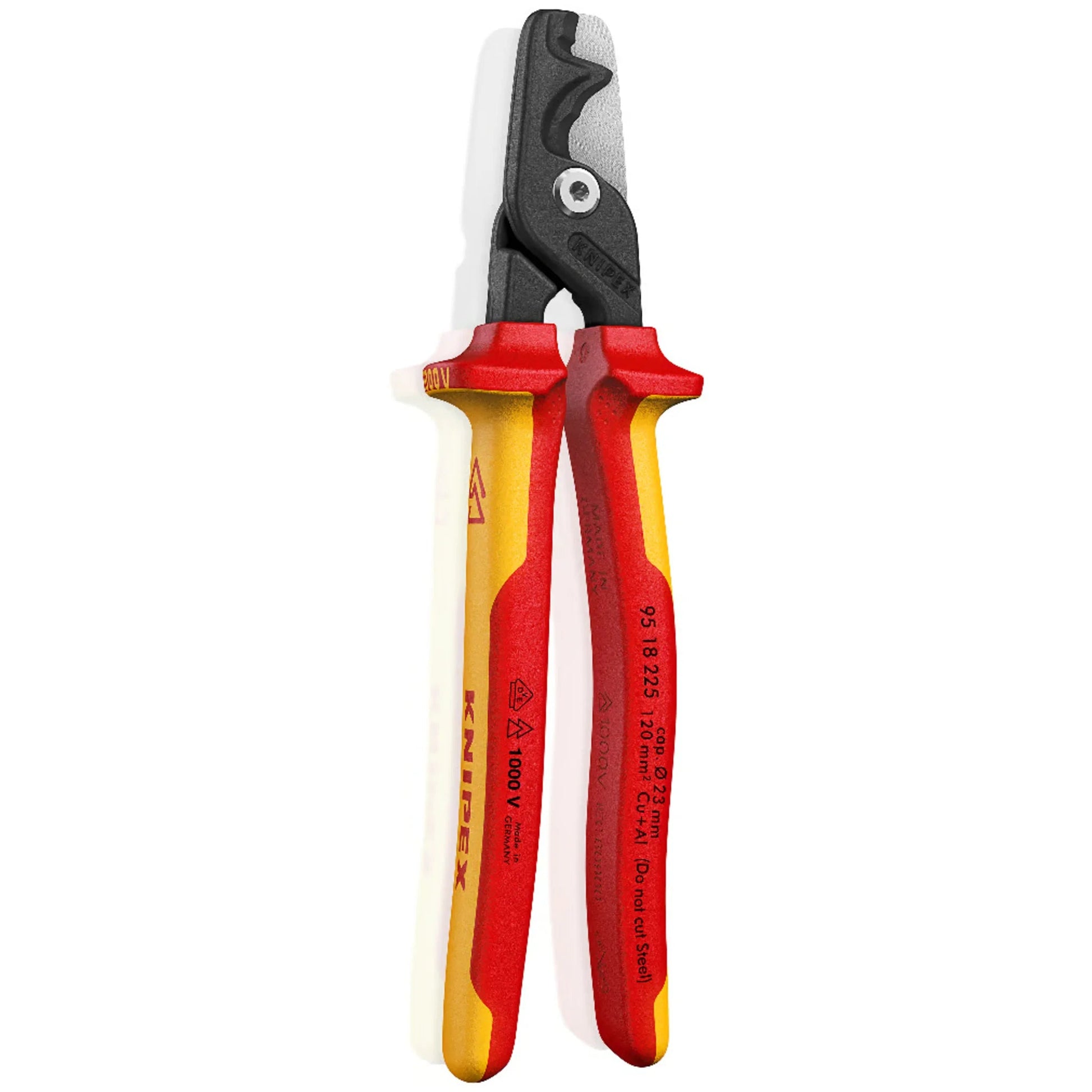 Knipex - Werk VDE StepCut XL Kabelschere 95 18 225 von Knipex bei Kabelkaufhaus - 4003773089964 - 9518225 - Kabelschere