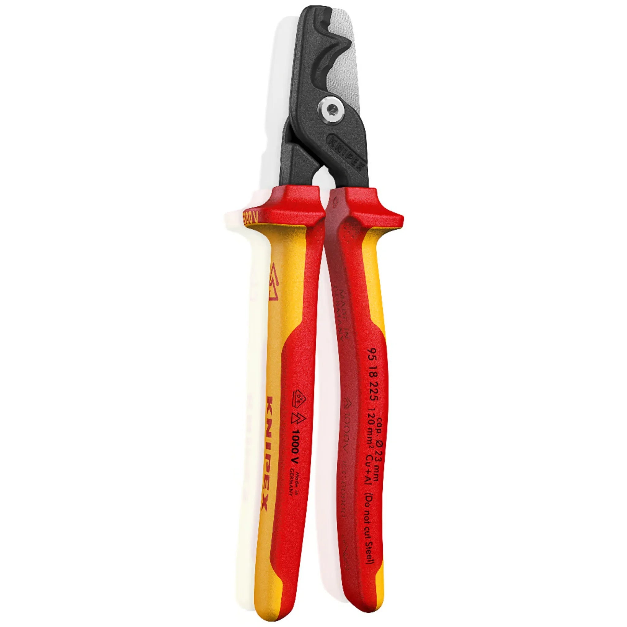 Knipex - Werk VDE StepCut XL Kabelschere 95 18 225 von Knipex bei Kabelkaufhaus - 4003773089964 - 9518225 - Kabelschere