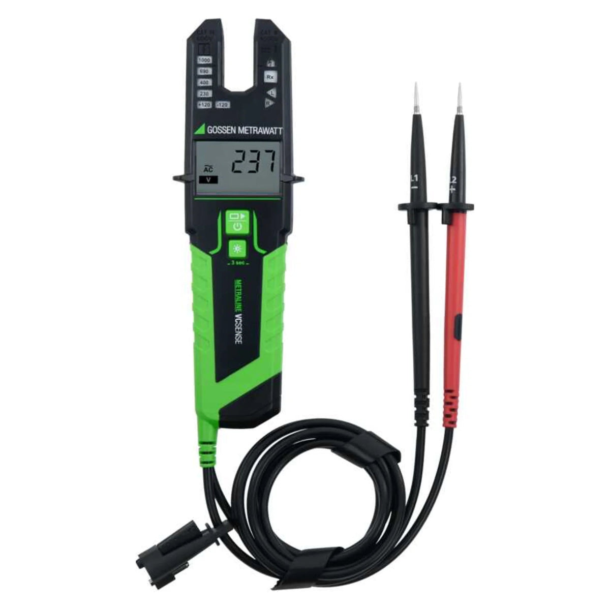 METRALINE Spannungsprüfer VT LED / VT LCD / VC SENSE von Gossen Metrawatt bei Kabelkaufhaus - 4012932135671 - M611L - Spannungsprüfer