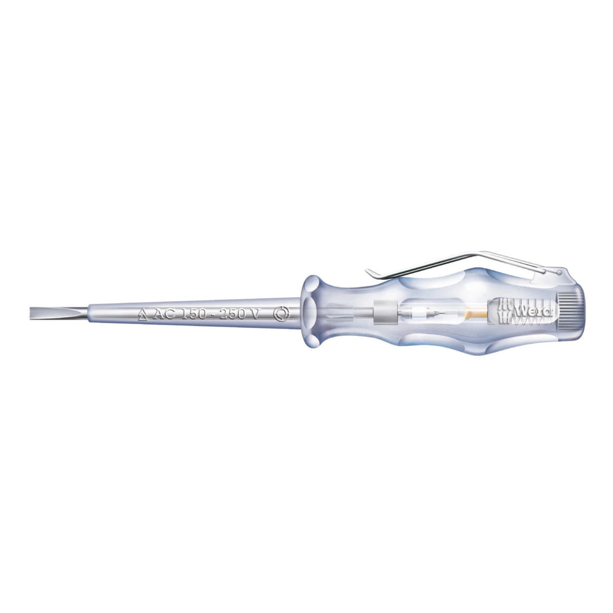 Phasenprüfer 247 Kraftform einpolig, 150–250 V, Klinge 70 mm von Wera Werk bei Kabelkaufhaus - 4013288002686 - 05005655001 - Spannungsprüfer