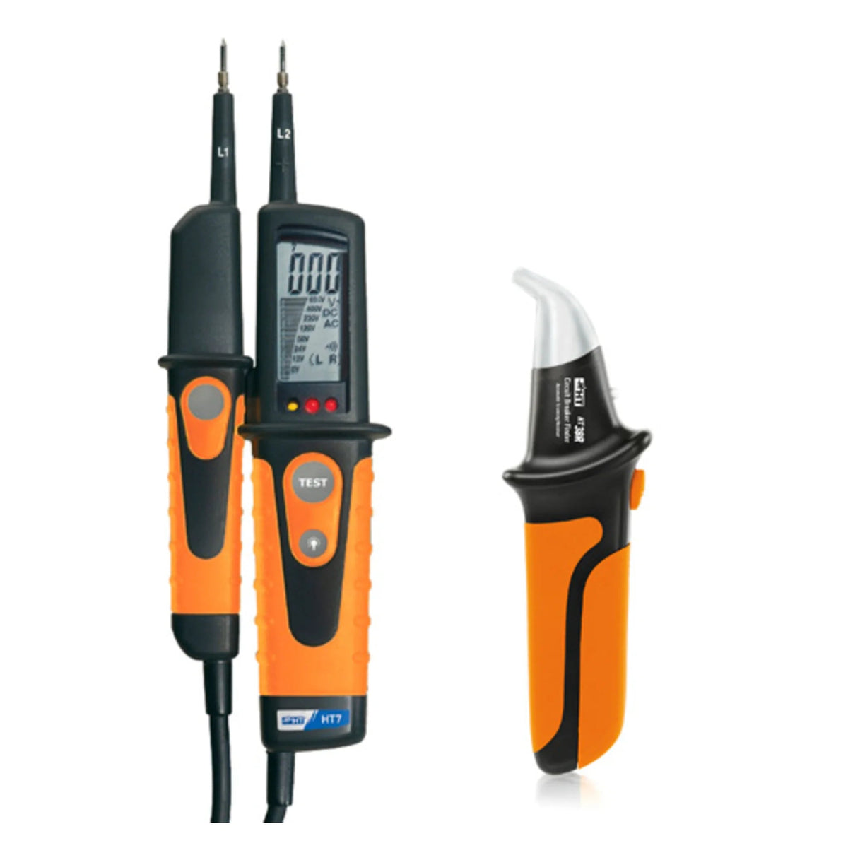 Spannungsprüfer HT7 / HT8 / HT10 digital, auch als Kit von HT Instruments bei Kabelkaufhaus - 4260173661811 - 2009730 - Spannungsprüfer