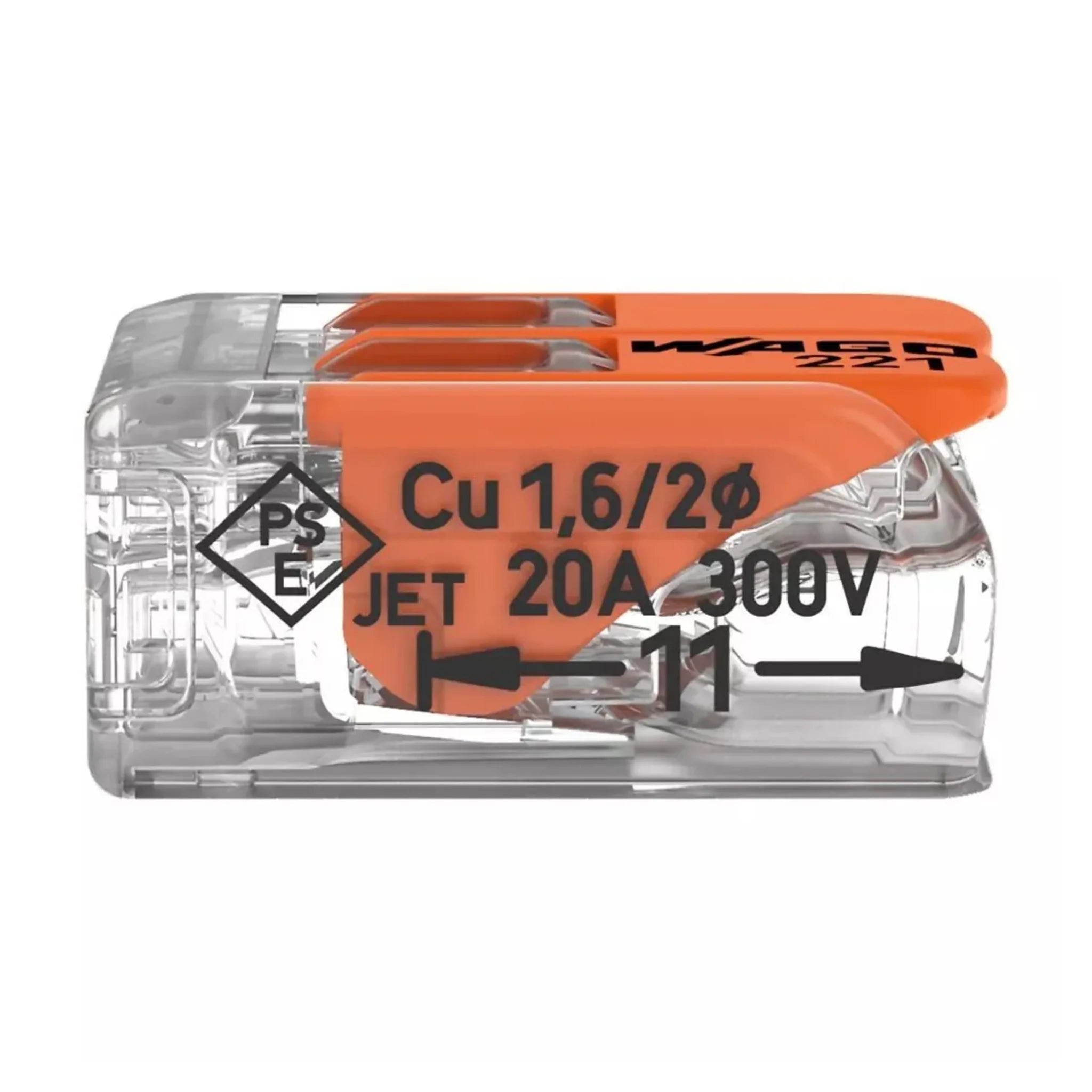 Wago COMPACT - Verbindungsklemme von WAGO GmbH & Co. KG bei Kabelkaufhaus - 4050821808435 - 221-412 - Verbindungsklemme