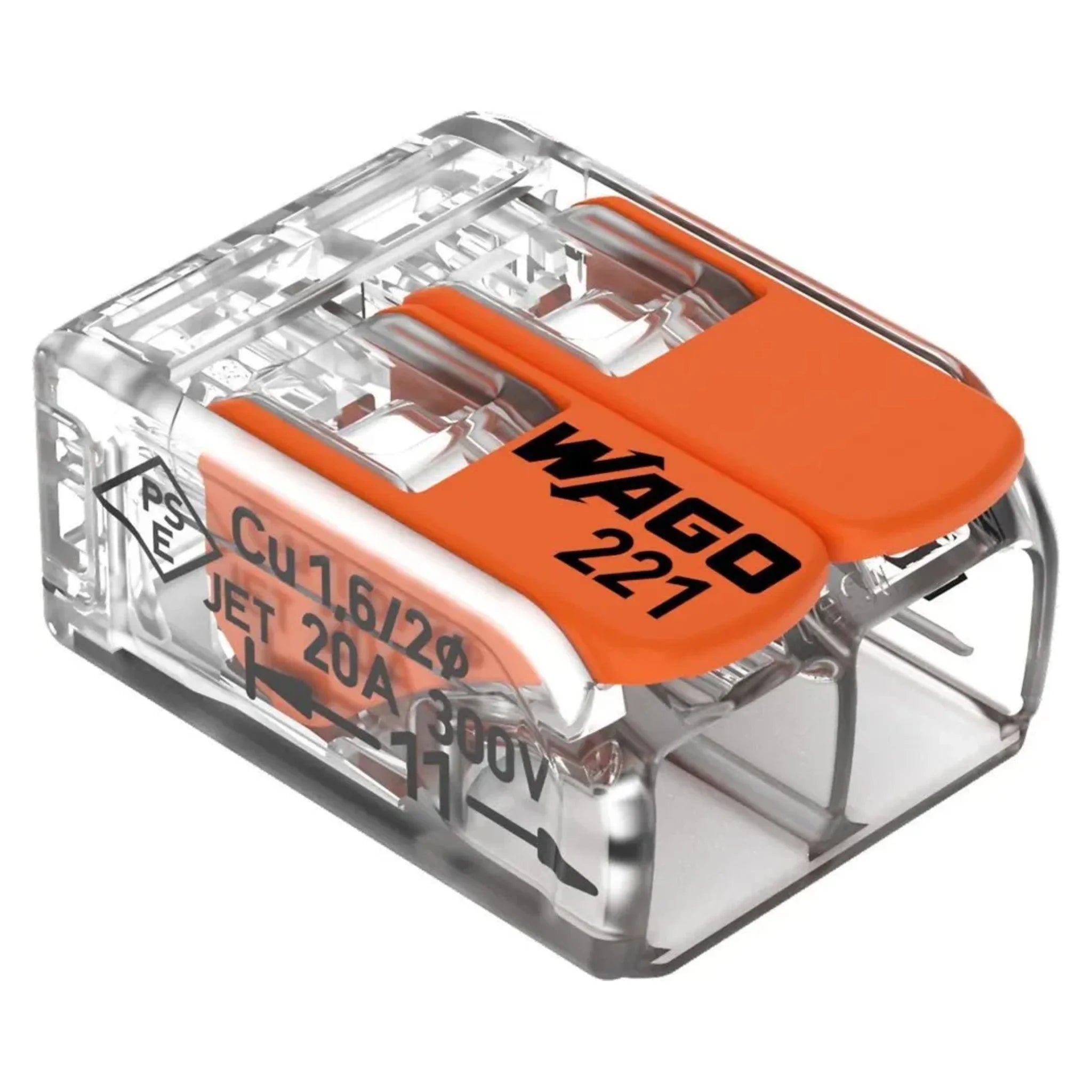 Wago COMPACT - Verbindungsklemme von WAGO GmbH & Co. KG bei Kabelkaufhaus - 4050821808435 - 221-412 - Verbindungsklemme