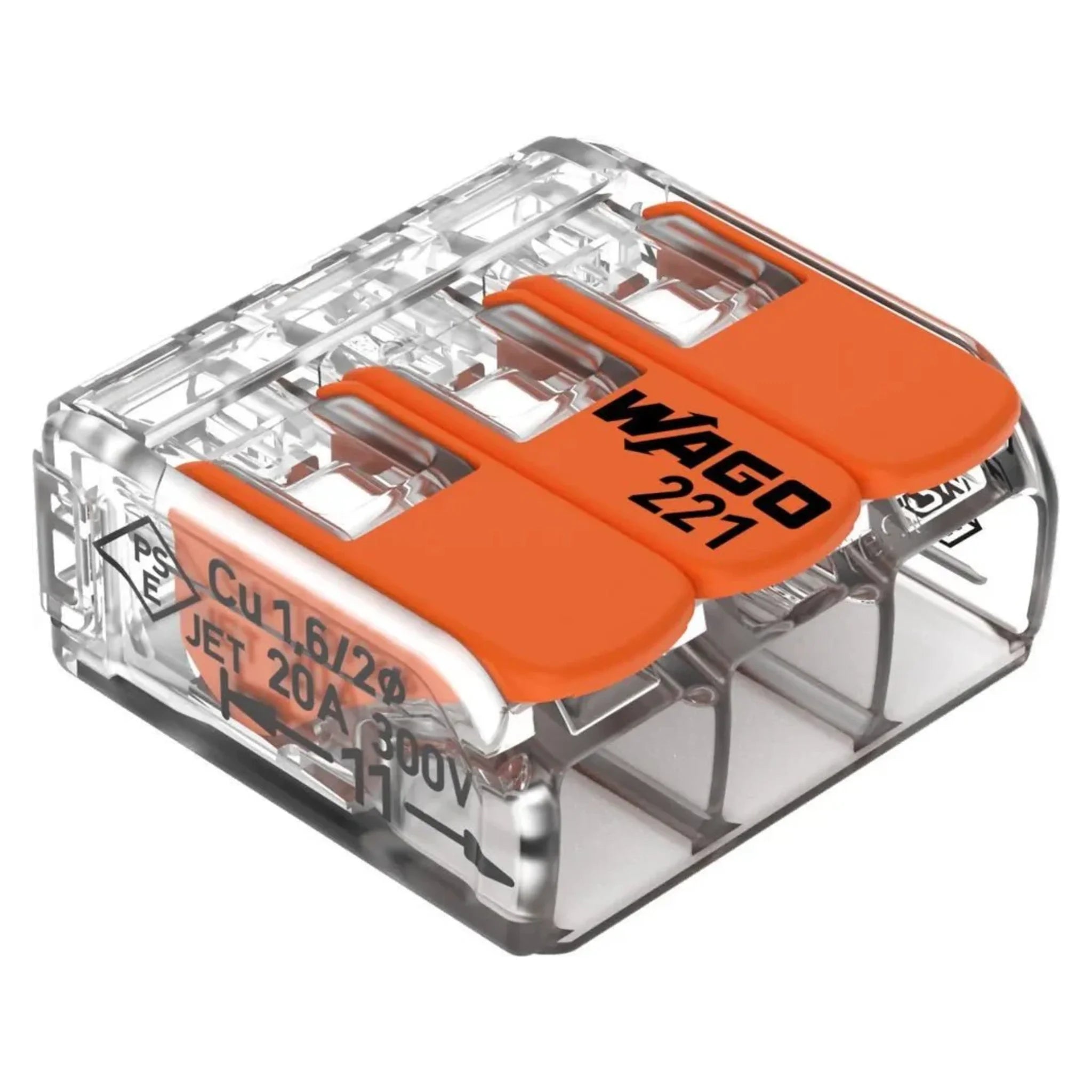 Wago COMPACT - Verbindungsklemme von WAGO GmbH & Co. KG bei Kabelkaufhaus - 4050821808442 - 221-413 - Verbindungsklemme