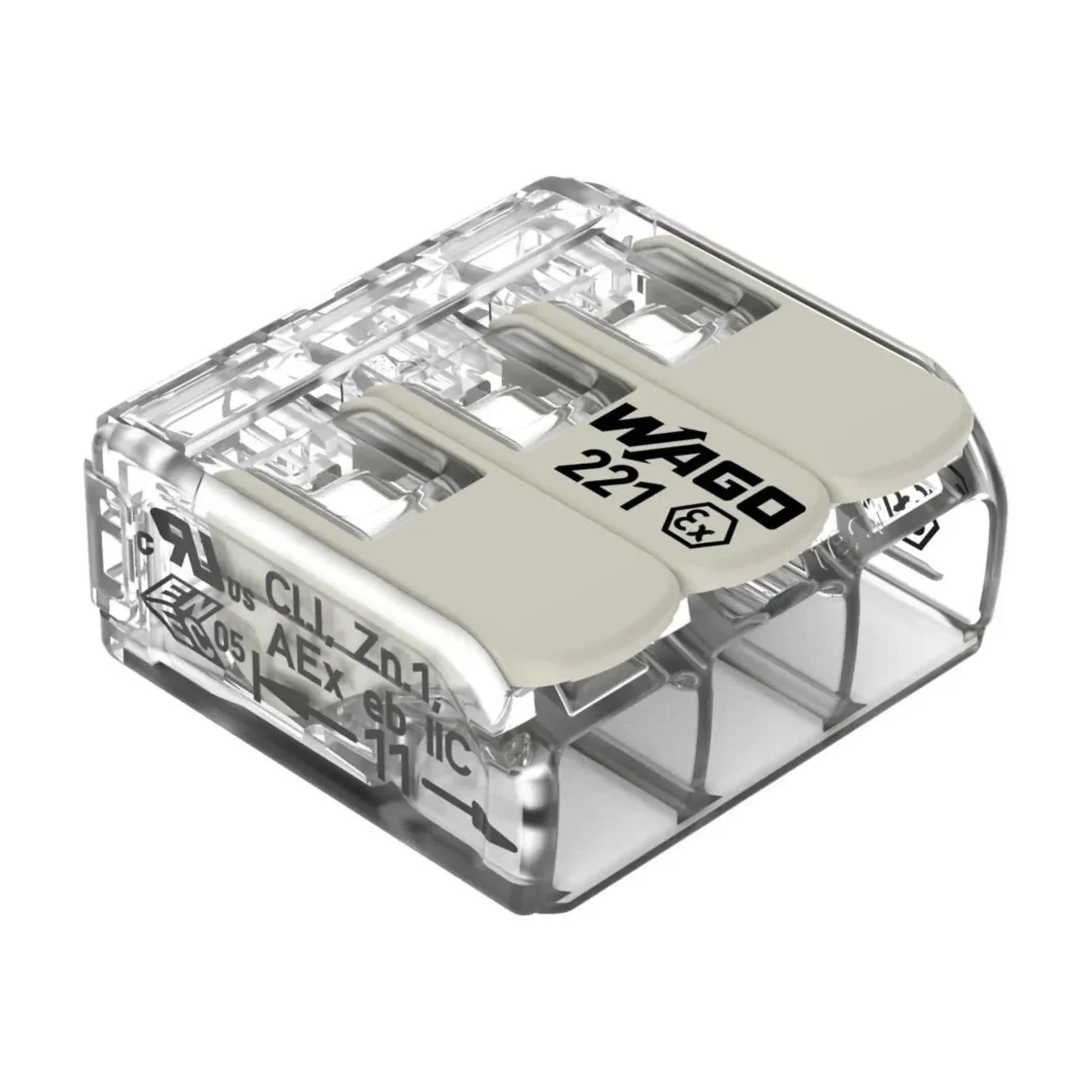 Wago COMPACT - Verbindungsklemme von WAGO GmbH & Co. KG bei Kabelkaufhaus - 4055143837347 - 221-483 - Verbindungsklemme
