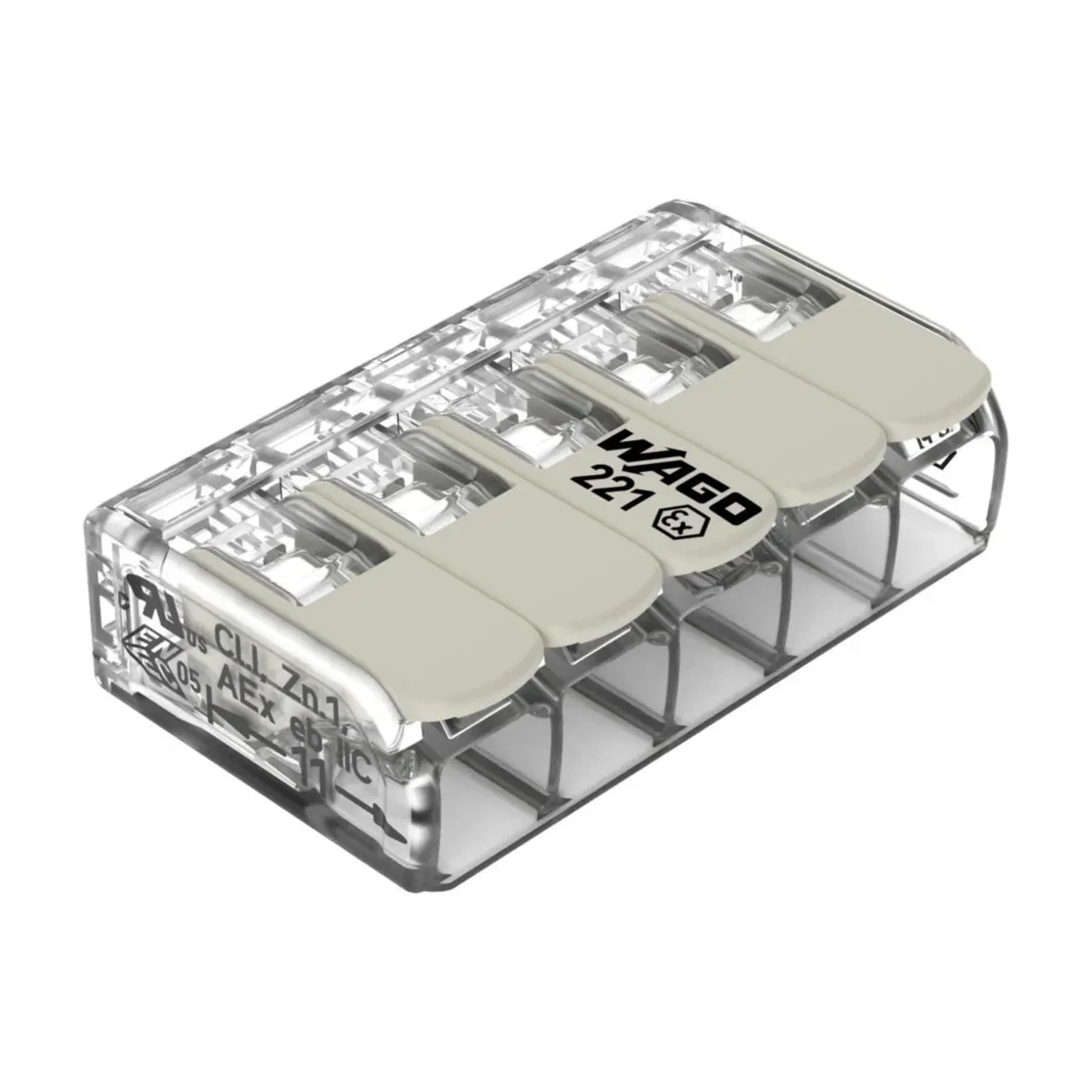 Wago COMPACT - Verbindungsklemme von WAGO GmbH & Co. KG bei Kabelkaufhaus - 4055143837330 - 221-485 - Verbindungsklemme