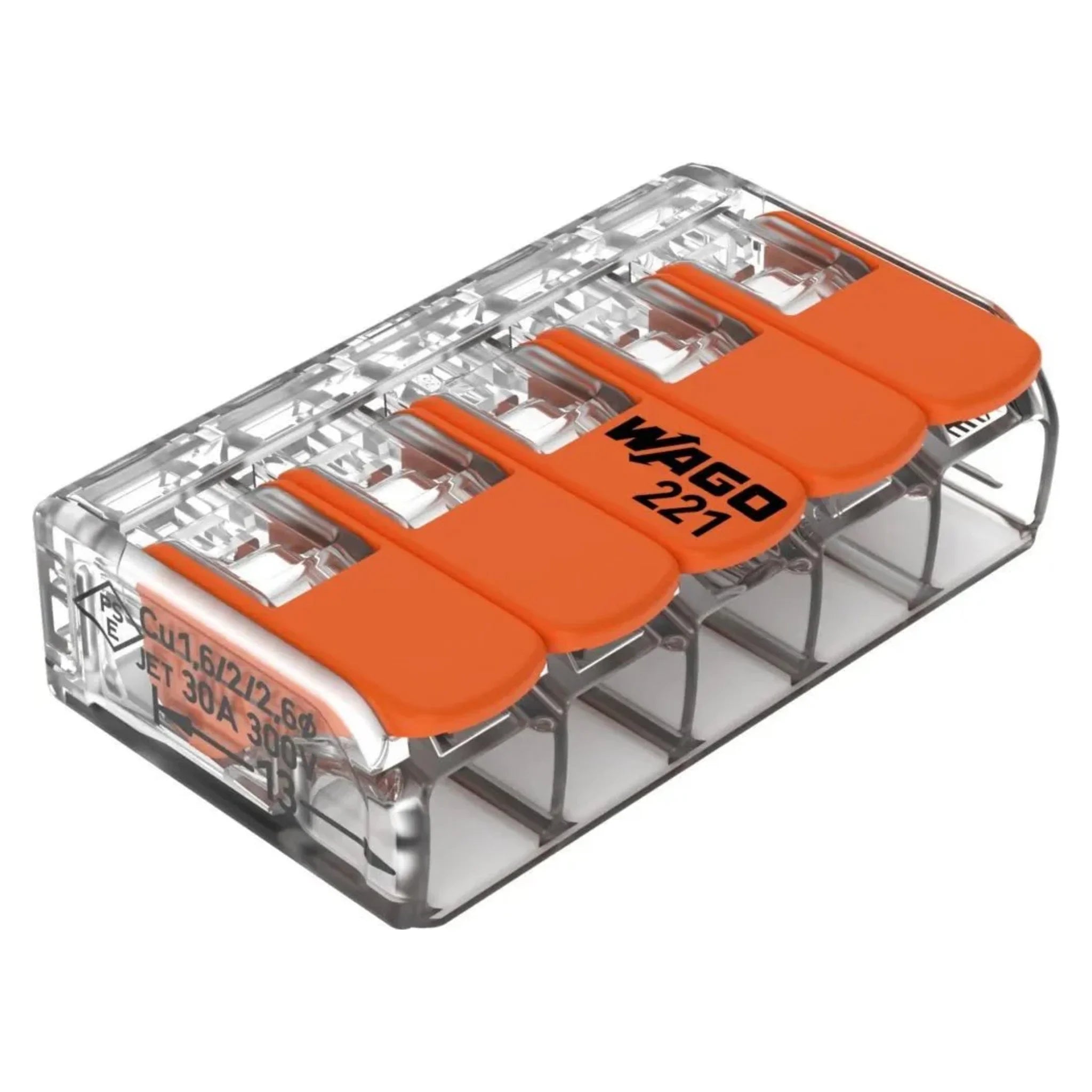 Wago COMPACT - Verbindungsklemme von WAGO GmbH & Co. KG bei Kabelkaufhaus - 4055143715478 - 221-615 - Verbindungsklemme