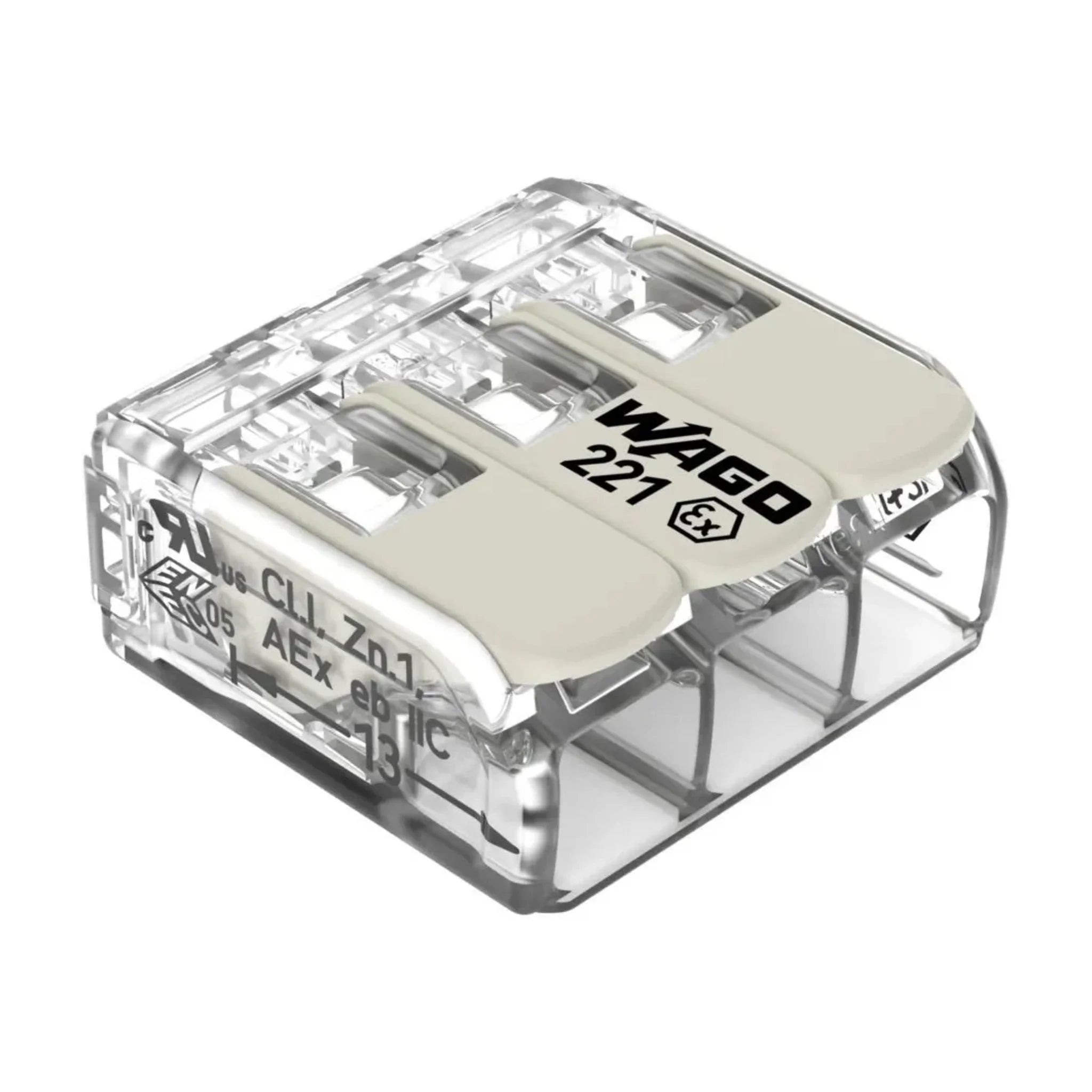 Wago COMPACT - Verbindungsklemme von WAGO GmbH & Co. KG bei Kabelkaufhaus - 4055143860574 - 221-683 - Verbindungsklemme
