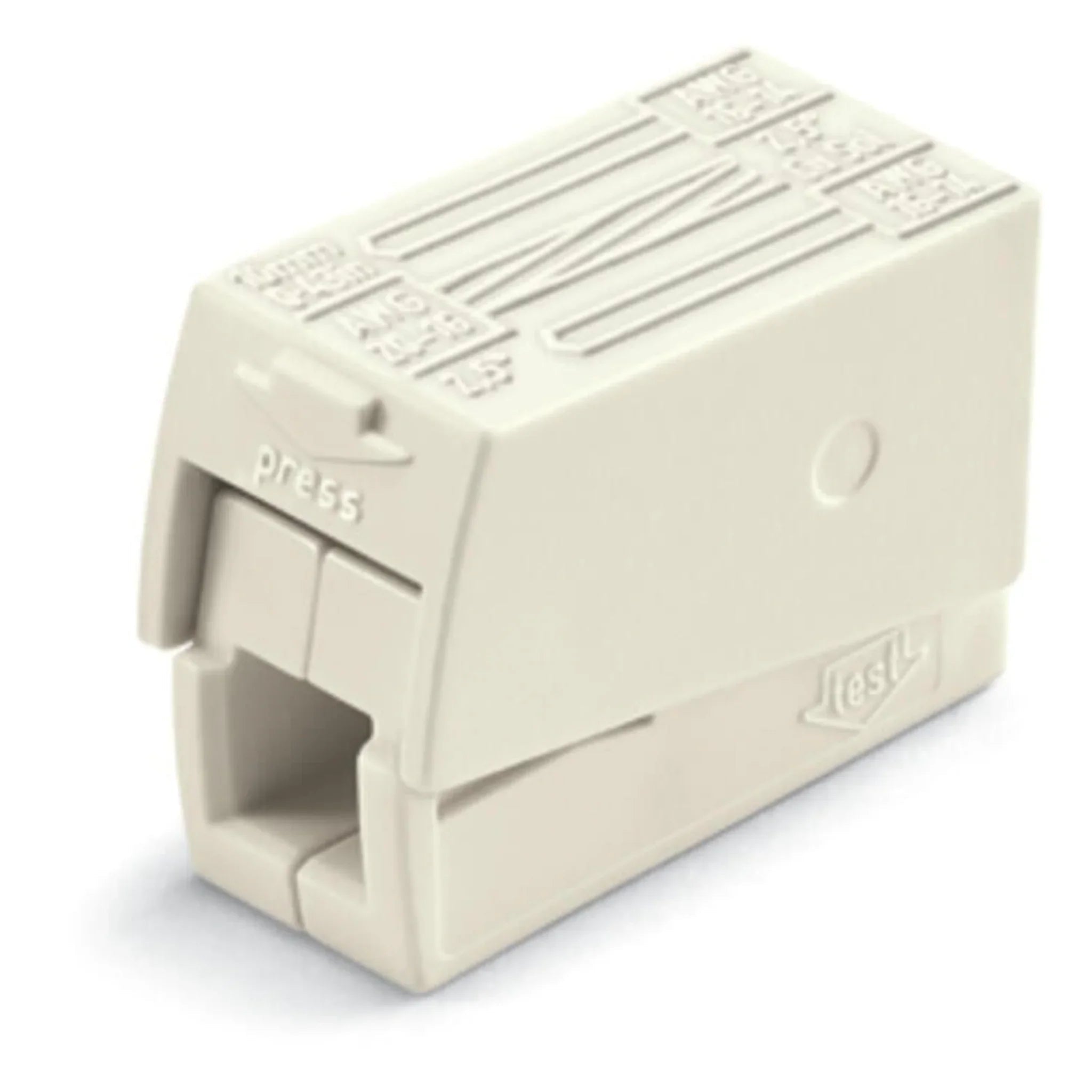 WAGO 2-Leiter-Leuchtenklemme 224-112 weiss – Produktansicht