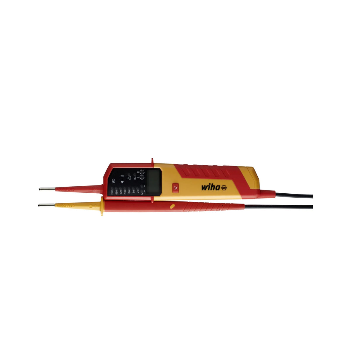 Zweipoliger Spannungsprüfer 0,5–1.000 V / 12–1.000 V AC, LED/LCD von Wiha bei Kabelkaufhaus - 4010995443191 - 44319 - Spannungsprüfer
